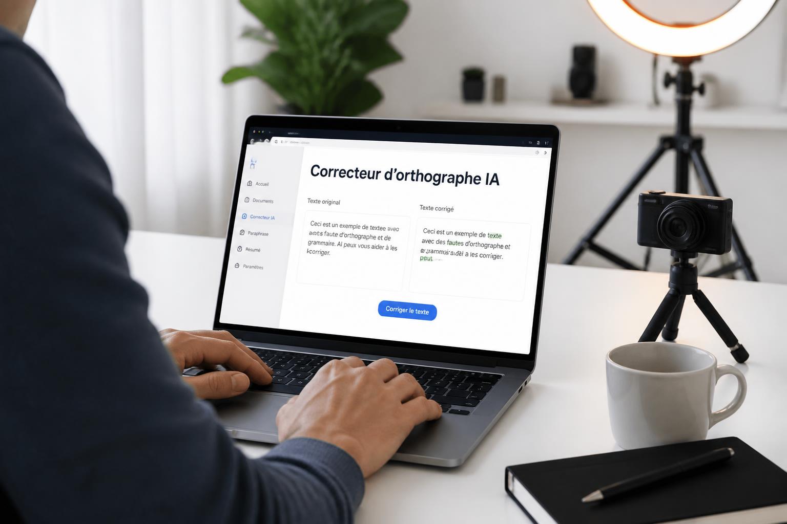 Correcteur d’orthographe : améliorez votre écriture en un clic 3 améliorez votre écriture rapidement avec notre correcteur d'orthographe efficace et facile à utiliser. un seul clic pour un texte sans fautes !
